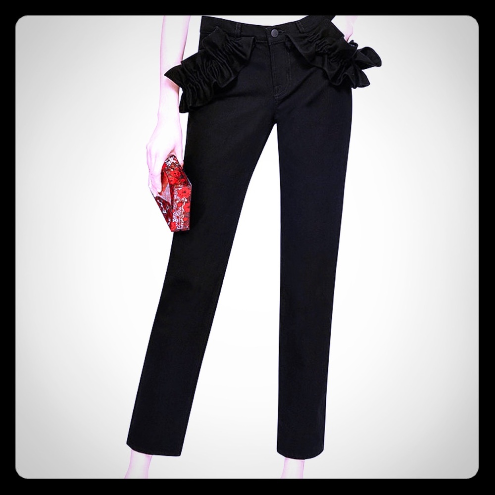 Simone Rocha x J. Brand Jake ruffled jean NWT